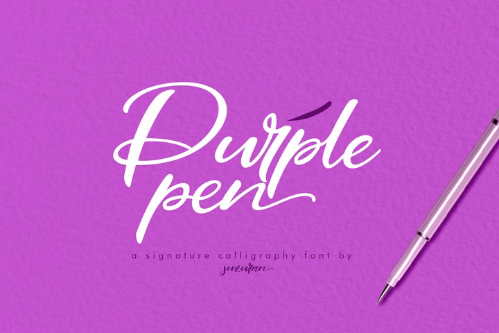 Czcionka Purple Pen